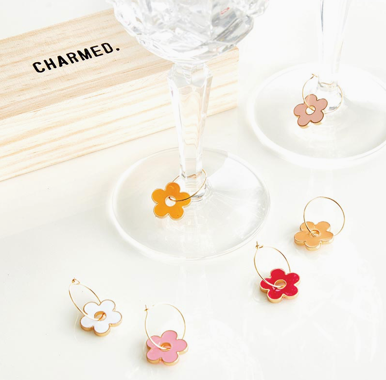 Wine Charms in Wood Box (6)