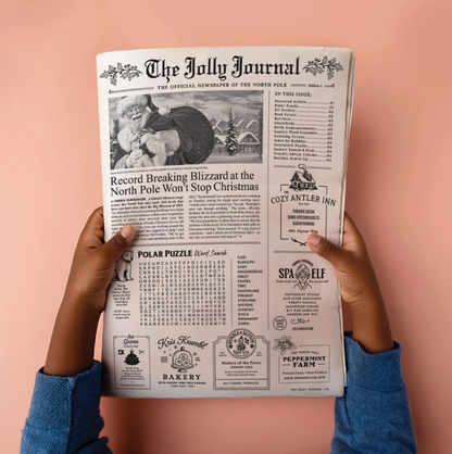 4pk Christmas Newspaper Gift Wrap Sheets