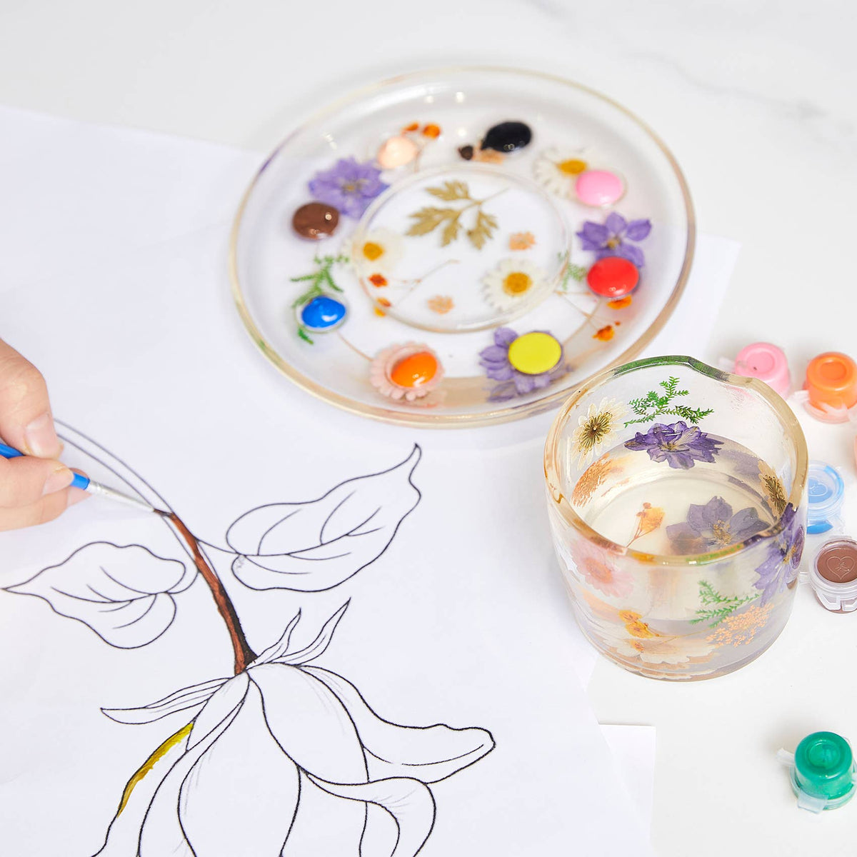 Painter's Cup & Palette Set